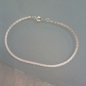 Elegant Vintage Silver Chain Bracelet